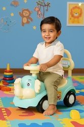 Amazon Brand - Jam & Honey Elephant Car | Ride On for Kids 2 Years+ |