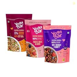 Yogabar Wholegrain Breakfast Muesli |Fruits Nuts and Seeds | Dark Choc