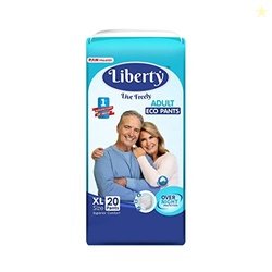 Liberty Eco Adult Diaper Pants,Extra Large (XL) 20 Count, Waist Size (
