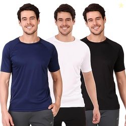 Vector X OMT-257 Dry-Touch Men's Round Neck T-Shirt (Pack of 3 T-Shirt