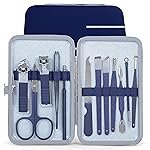 DOCOSS 12 IN 1 Stainless Steel Professional Manicure & Pedicure Kit For Women Includes A Nail Cutter and Cllippers, Acne Remover Needle