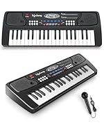Lifelong Wireless & Rechargeable Piano Keyboard for Baby & Kids with Mic, 37 Keys Portable Keyboard Piano with Type C Charging, Longer Battery Life Musical Keyboard Toy Gift for 2-8 Year Boys & Girls