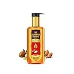Bajaj Almond Drops Almond + Argan Hair Oil – 200ml | Provides 3-way Damage Protection | For Soft and Shiny Hair | Non-sticky Formula | with Almond Oil & Argan Oil