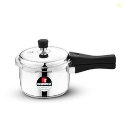 Bergner Sorrento Stainless Steel 3 Litres Outer Lid Pressure Cooker, 3