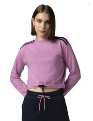 FYLTR Women's Round Neck Drop Shoulder Sweatshirt - Full Sleeve | Elas