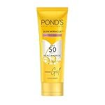 PONDâS Sun Miracle SPF 50 PA+++ CrÃ¨me Gel Sunscreen -Protect & Bright, With 3% Niacinamide, Fade Dark Spots in 4 Weeks, Lightweight, No White Cast 50g