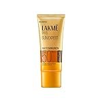Lakme SPF 50 PA++++ Sunscreen Lotion for Bright Skin | In Vivo Tested | UVA UVB Blue Light Protection | Waterlight| No White Cast | Niacinamide| For All Skin Types | 100 ml