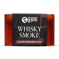 Beardo Whisky Smoke Perfumed Luxury Soap for Men, 75g | Deep cleanses
