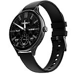 Fire-Boltt Phoenix Air Smart Watch 1.26â Round Display, Rotating Button, Wireless Charging, Ultra Lightweight Metal Body, Bluetooth Calling, Smartwatch with Silicone & Mesh Steel Straps Carbon Black