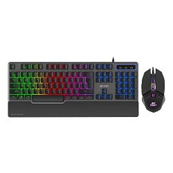 Ant Esports KM540 Gaming Keyboard and Mouse Combo,Rainbow Backlit LED