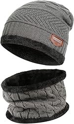 Fitness MantraÂ® Sports Winters Cap & Muffler for Men & Women| Beanie Cap| 1 Set| (Multicolor)