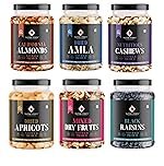 Nature Purify Dry fruits Combo 1.5 kg (Almond, Cashew, Apricots, Black Raisins, Amla, Mixed Nut & More.)