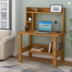 Callas ST-40 Wooden Study Table with Hutch & Bottom Storage  Multi-Pur