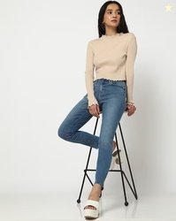 GAP Women Mid-Wash Skinny Fit Jeans
