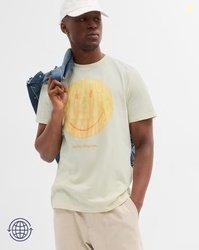 GAP Typographic Print Regular Fit Crew-Neck T-Shirt