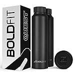 Boldfit Water Bottles Stainless Steel Water Bottle 1 Litre Steel Water Bottles for School, Office, Home, Gym 1 Litre Water Bottle for Men Leakproof, Rust Free Steel Bottle