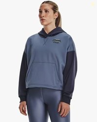 Under Armour Women Typographic Print Regular Fit Hooded Sweatshirt