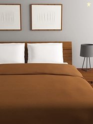 Rubix Home 220 GSM All Season Brown Fleece Blanket Double Bed| TC - 22