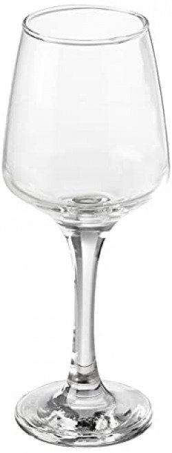 Amazon Brand - Solimo Wine Glass Set, 310ml, Set of 6, Transparent
