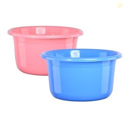 Kuber Industries 2 Pcs Plastic 25 Ltr Bathtub | Baby Bathing Tub for H