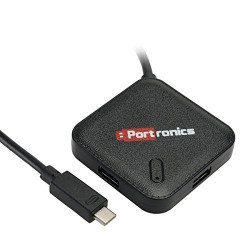 Portronics Mport 34M USB-C Hub (4-in-1) Multiport Adapter with 4-Port