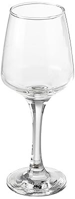 Solimo Wine Glass Set, 310ml, Set of 6, Transparent