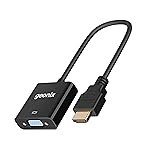Geonix Befit HDV | HDMI to VGA Adapter with Full HD 1080p @ 60Hz Native Resolution, Gold Plated connectors, Plug & Play Usage, Strong and Durable Build Quality