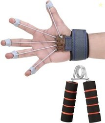 Pheonix Combo of Finger Exerciser with Foam Hand Grippe...