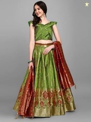 PURVAJA Printed Semi Stitched Lehenga Choli