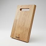 Clazkit Teak Wood Cutting/Chopping Board with Handle |Odour-Free, Eco-Friendly, Bacteria Resistant Wooden Chopping Board Finish | Knife-Friendly, Heat Resistant|Large| 36.5 x 25.5 x 1.5 cms