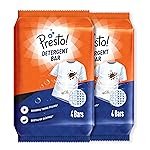 Presto! Detergent Bar | 250g | 8 Count | 4 Bars Each X Pack of 2 | Tough On Stains | Gentle On Fabrics | Colour-Safe | Refreshing Fragrance | Gentle on Hands