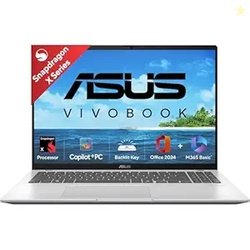 ASUS Vivobook 16, Snapdragon X, 16GB RAM, 512GB SSD, FHD+ 16, Windows