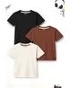 TRAMPOLINE Men Pack of 3 Regular Fit T-Shirts