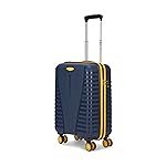 Aristocrat Cabin Airpro Plus 55 Cm(Small) 8 Wheel Spinners Trolley Bags for Travel Hard Case Luggage, Lightweight Bag with TSA Lock & Anti-Theft Zipper(Blue)