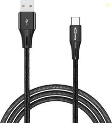 Portronics USB Type C Cable 2 A 1 m POR-1162 Konnect A Plus Nylon...mo