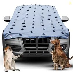 Dog Protection Spike Half Car Cover 14ft Length 5Ft Width SUV's and No