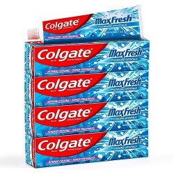 Colgate MaxFresh Toothpaste, Blue Gel Paste with Menthol for Super Fre