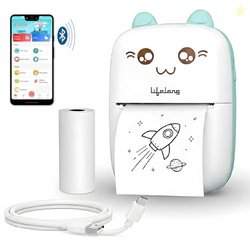 Lifelong Mini Thermal Printer | Portable & Inkless | Support Bluetooth