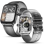 Fire-Boltt Ninja Phantom Smart Watch 1.83â Display, Transparent Clear Body Design, Bluetooth Calling, 120+ Sports Modes, Voice Assistant, AI Outfit Watch Face Smartwatch for Men & Women Black Smoke