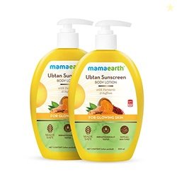 Mamaearth Ubtan Sunscreen For All Skin Types Body Lotion Spf 30 With T
