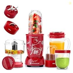 Wonderchef Nutri-blend Juicer, Mixer, Grinder & Chopper|500W 100% Full