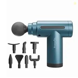 Lifelong Gun Massager For Pain Relief  8 Massage Heads, 6 Speed Modes,