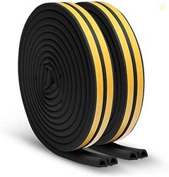 Breewell D Shaped Self-Adhesive Epdm Doors and Windows Foam Seal Strip