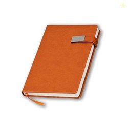 COI Orange Faux Leather Undated Corporate Executive Designer Organiser