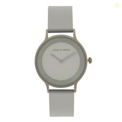 Joker & Witch Alpine 38mm Grey Dial 20mm Grey Silicon Strap Watch for