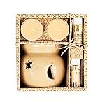 AuraDecor Fragrance Heat Diffuser Gift Set with Tealight Candles || HomeDecor || Diffuser Set || Tealight || Candles(Lemon Grass)