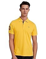 Deniklo Polo Regular Fit Cotton Poly T-Shirt for Men (DK15-M_Aspen Gold)