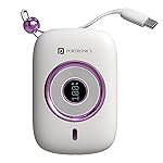 Portronics Power Shutter Pro 35W 10000mAh SuperFast Charging Wired Powerbank with in-Built Type C PD Cable, Type C Input/Output Cable,LED Display,EV Grade Batteries,Support with Android, Apple,Tablet