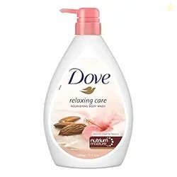 Dove Relaxing Almond Cream Body Wash with Hibiscus for Smooth Skin, So