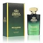 French Essence Recharge Premium Perfume for Men | Long Lasting Luxury Eau de Parfum | Fresh Citrusy & Musk Scent | Ideal Gift Perfume | 60 ml
